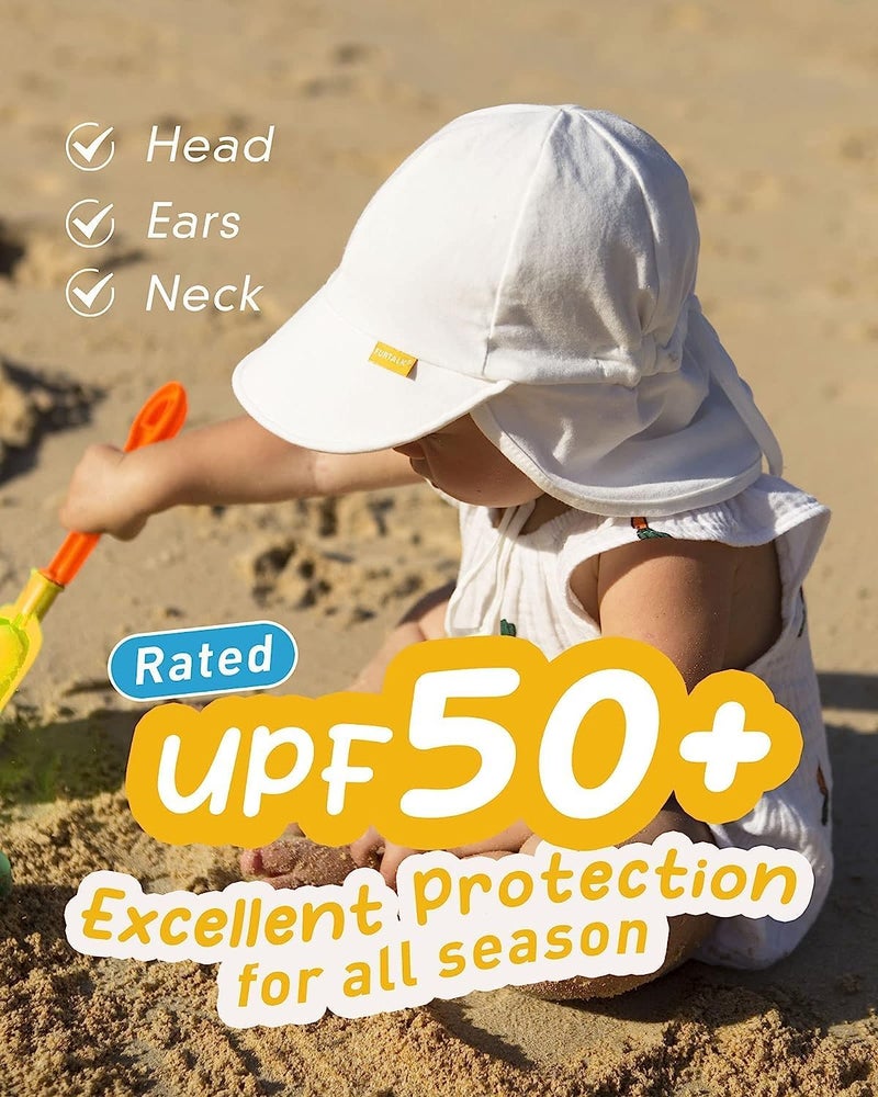 FURTALK Baby Sun Hat UPF 50+ UV Ray Sun Protection Cotton Toddler Hats for Boys Girls - Image 2